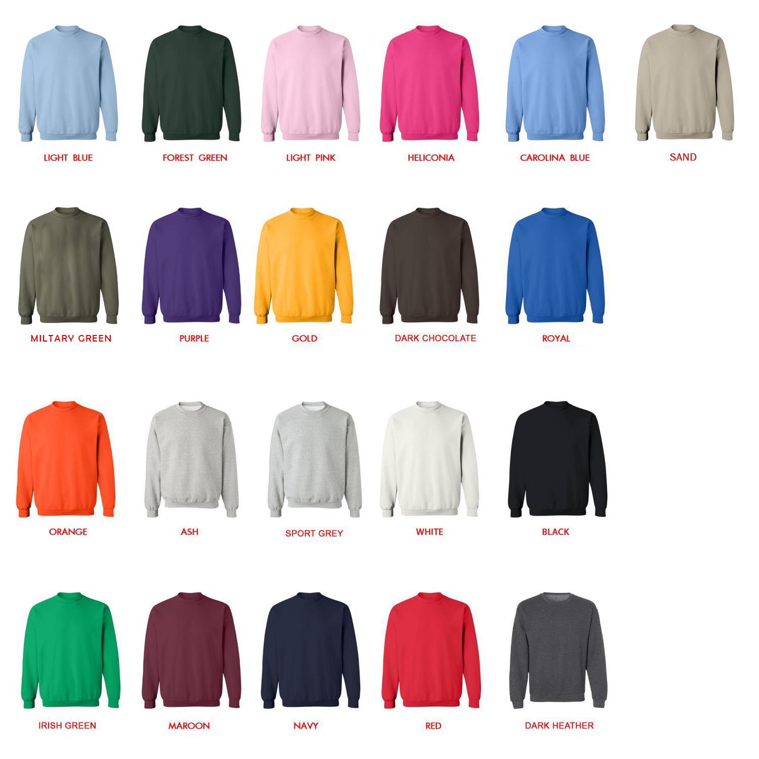 sweatshirt color chart - FNAF Game Store