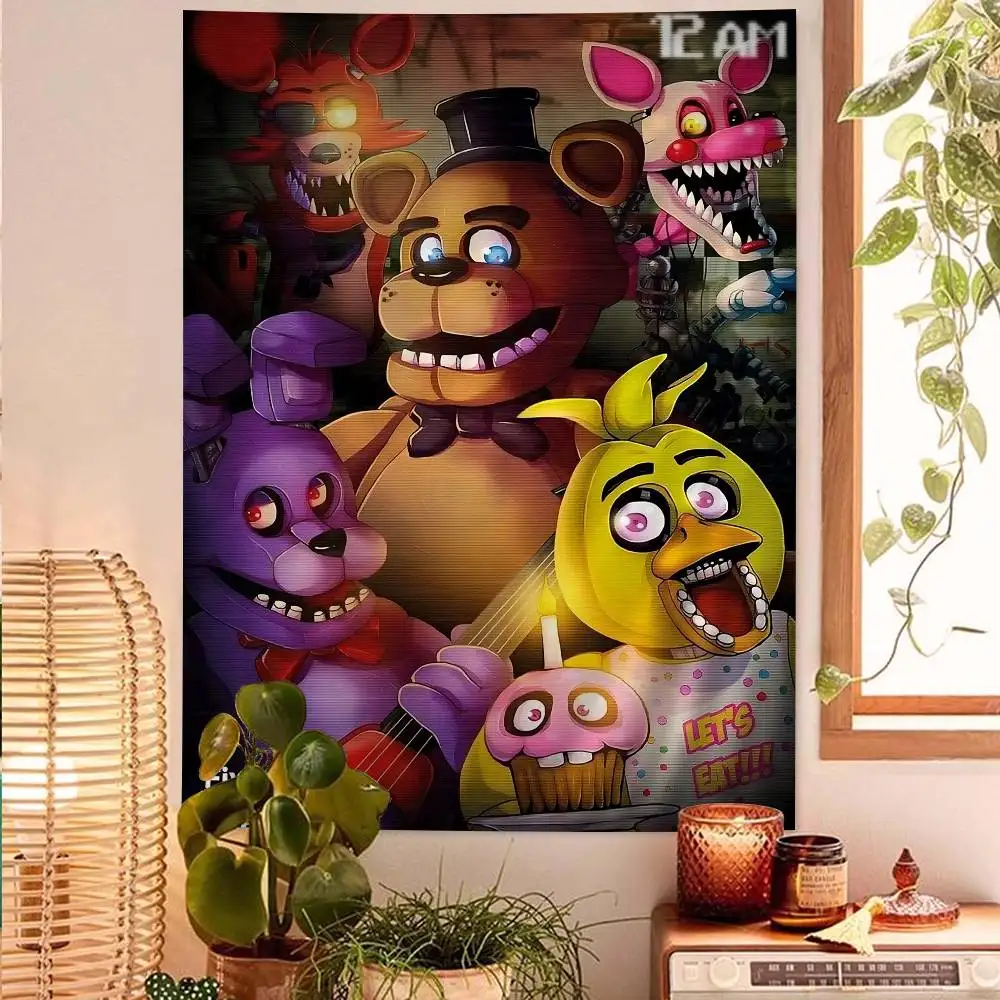 Fnaf Five Nights At Freddys Classic Colorful Tapestry