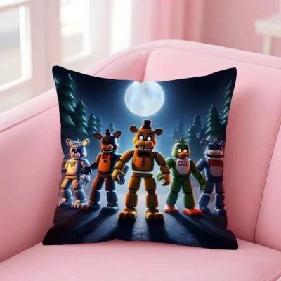 Movie Five Nights At Freddys Horror Throw Pillow