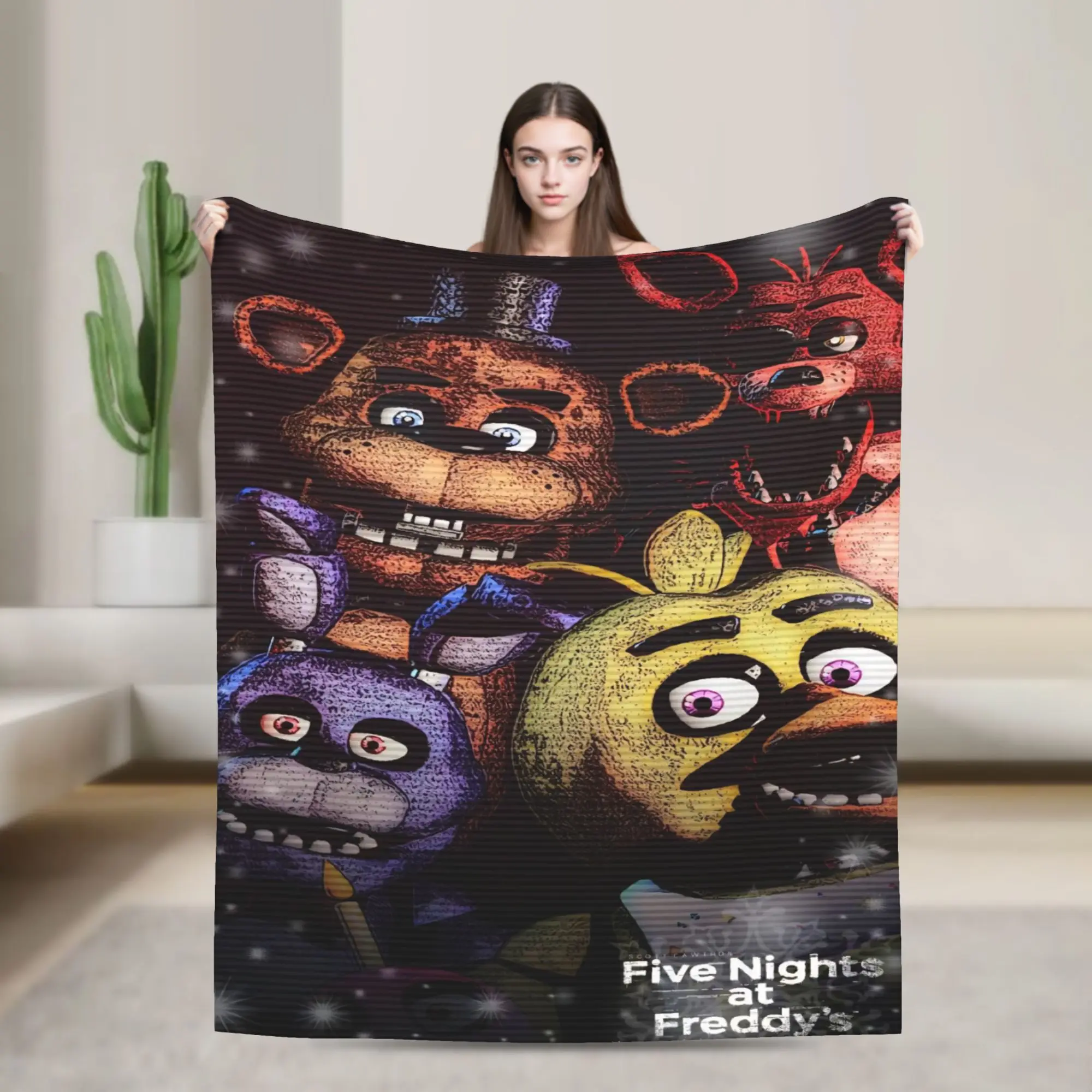 Five Nights At Freddys Game Blanket