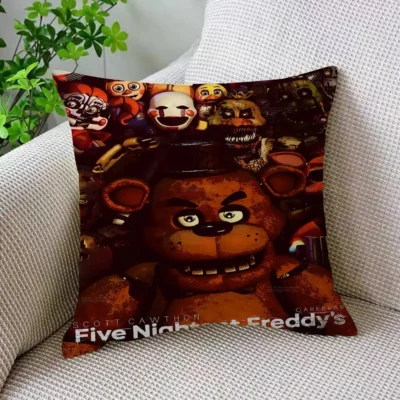 Fnaf Five Nights At Freddys Vintage Maple Design Throw Pillow