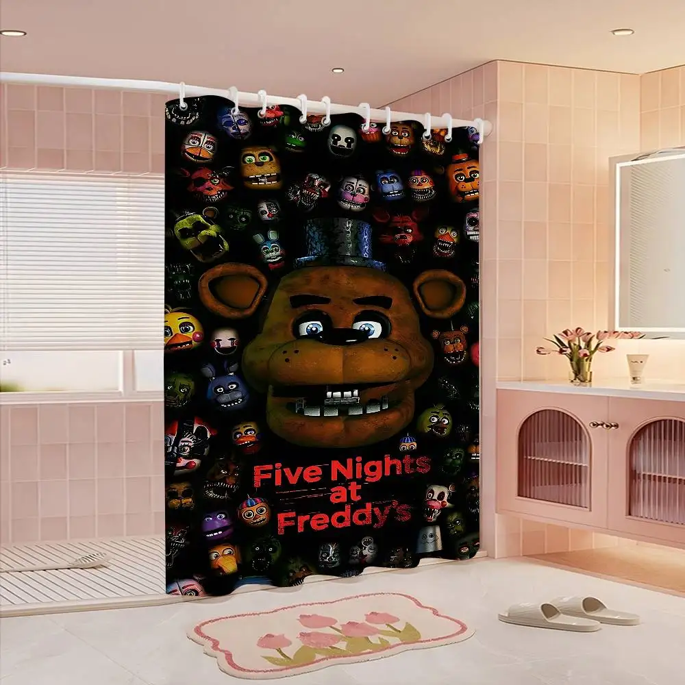 Five Nights At Freddys Creepy Shower Curtain
