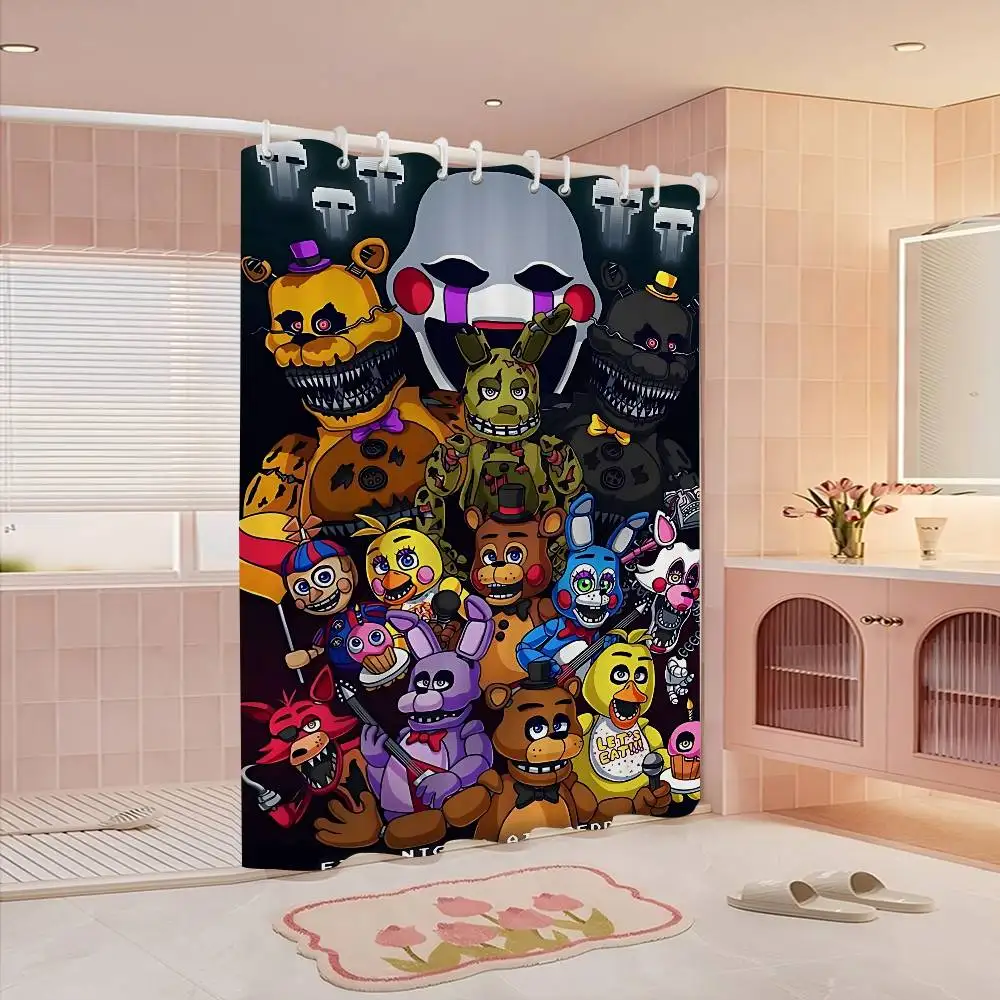 Five Nights At Freddys Gaming Shower Curtain