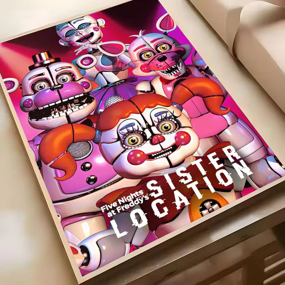 Five Nights At Freddys Horror Game Poster Wall Art