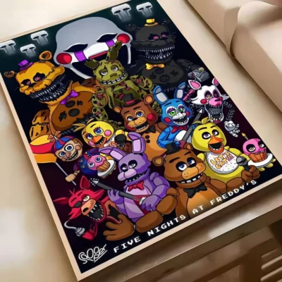 Five Nights At Freddys Game Minimalist Wall Art