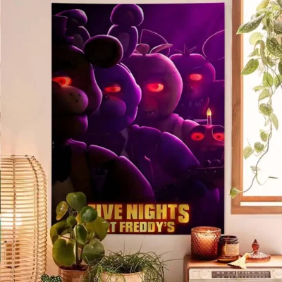 Fnaf Five Nights At Freddys Minimalist Style Tapestry