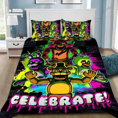 Five Nights At Freddys 3D Printed Bedding Set