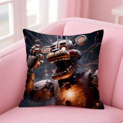 Movie Five Nights At Freddys Vintage Throw Pillow