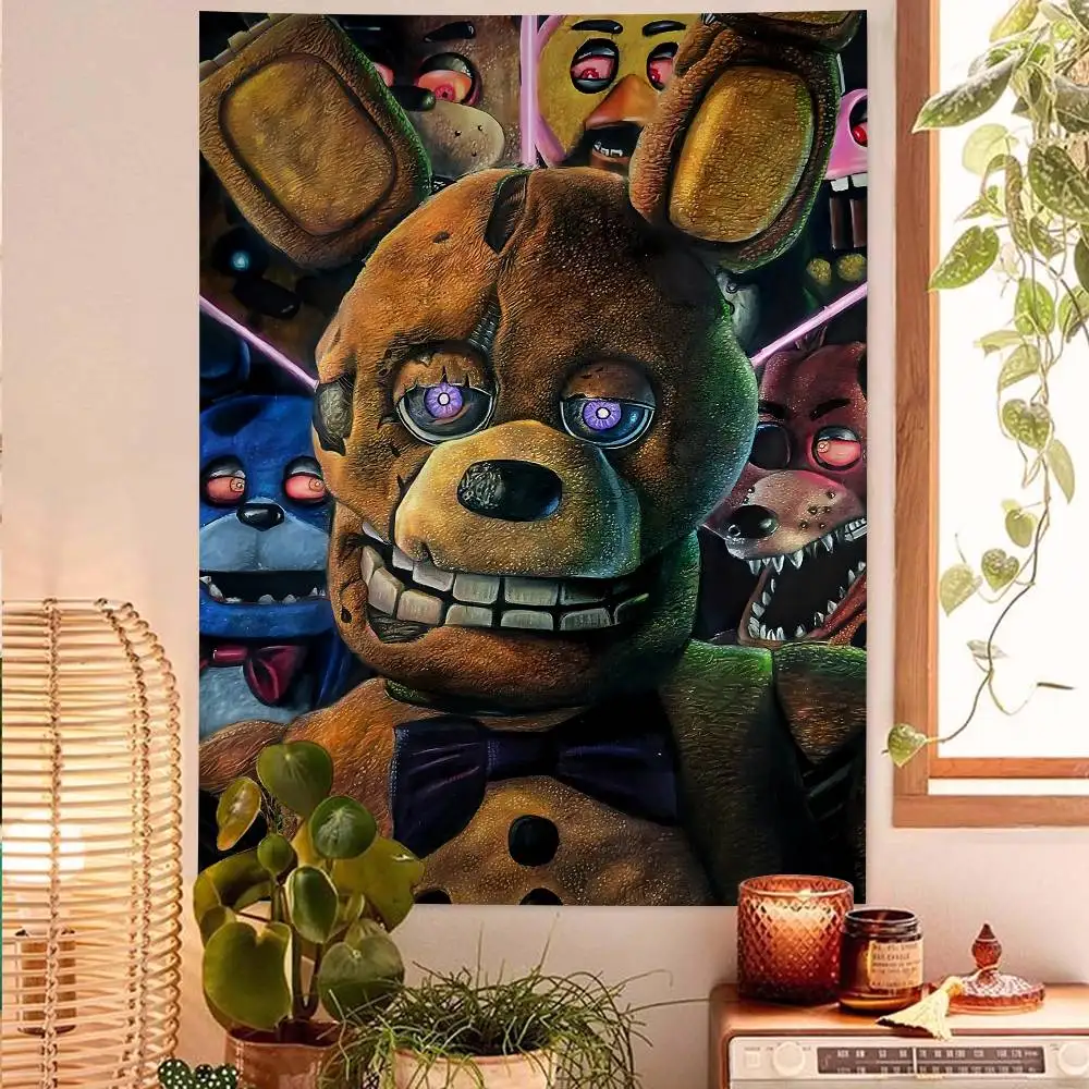 Fnaf Five Nights At Freddys Vintage Style Tapestry
