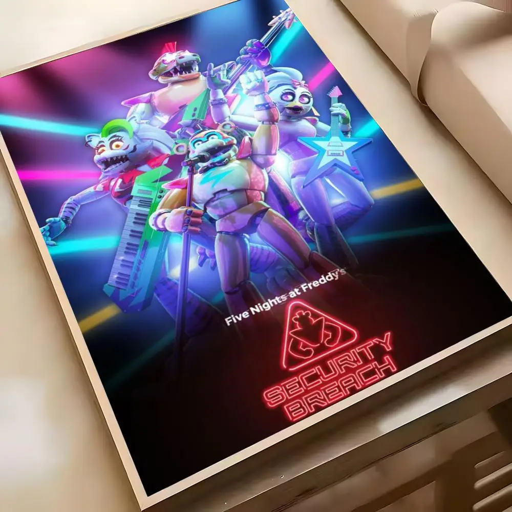 Five Nights At Freddys Waterproof Game Poster Wall Art