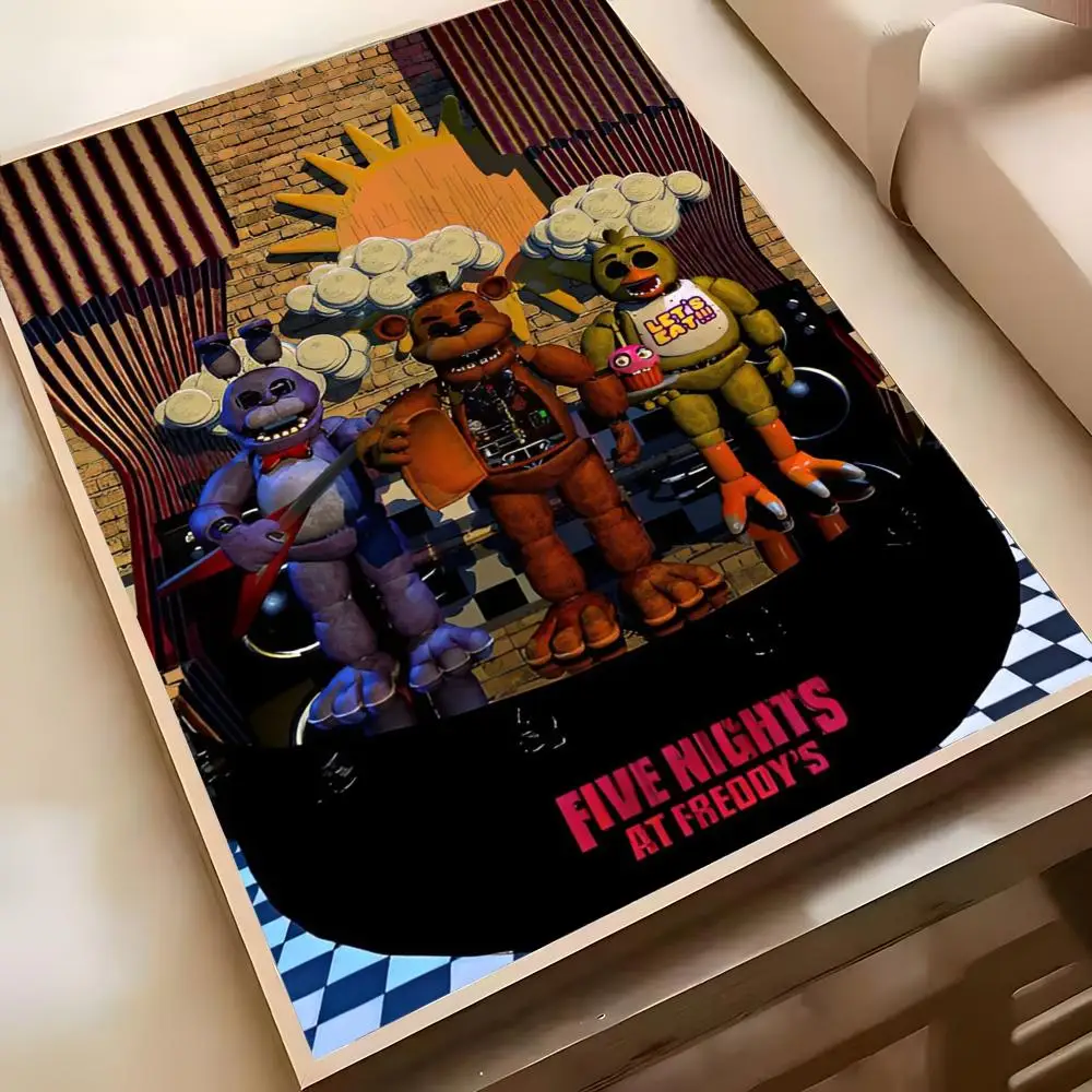 Five Nights At Freddys Dark Game Poster Wall Art