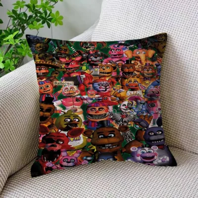 Fnaf Five Nights At Freddys Premium Maple Design Throw Pillow