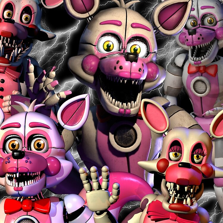 Vintage Five Nights At Freddy S Mangle Tote Bag - Image 2