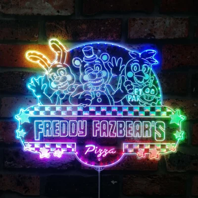 Freddy Fazbear's Pizza fnaf2 Neon LED