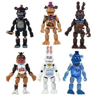 6Pcs FNAF Special Edition Anime Figure Detachable Joint Bonnie Bear Freddy Action Figure