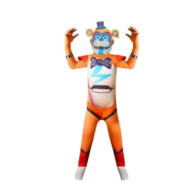25COSFNAF Halloween Costume for Kids Five Nights Freddyed Jumpsuit Cosplay