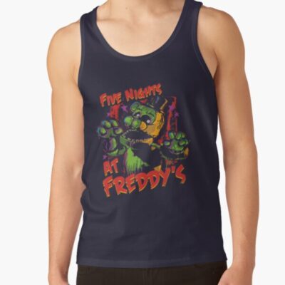 Alternative view of Five Nights At Freddy S Retro Game Tank Top