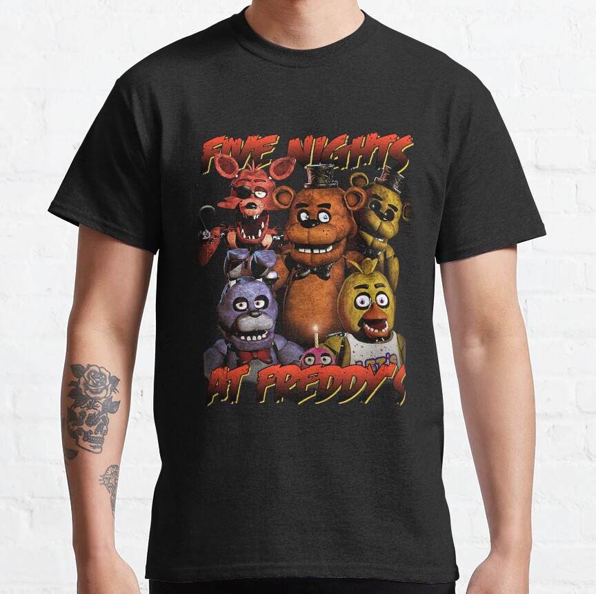 Best Five Nights At Freddy S Classic Horror Game T-Shirt