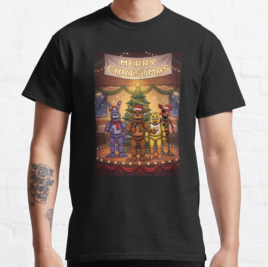 Merry Christmas Fnaf Game T-Shirt