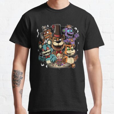 Top Five Nights At Freddy S Classic Horror Game T-Shirt