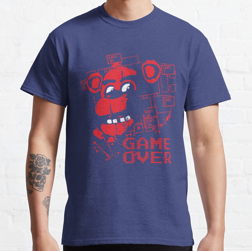 Five Nights At Freddy_S Pizzeria Game Over T-Shirt - Image 2