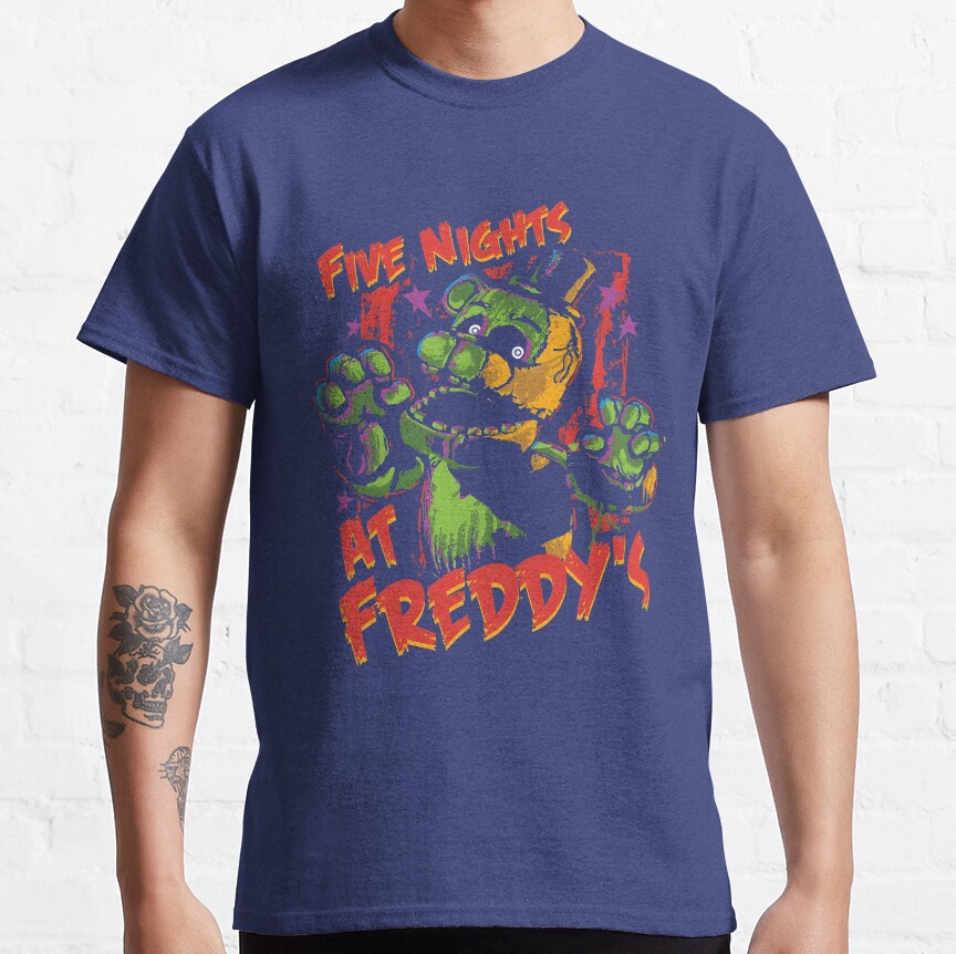 Five Nights At Freddy S Retro Game T-Shirt - Image 5