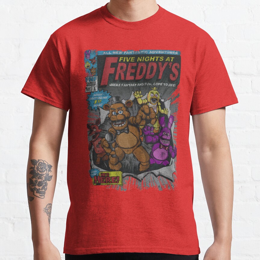 Five Nights At Freddys Comic T-Shirt - Image 2
