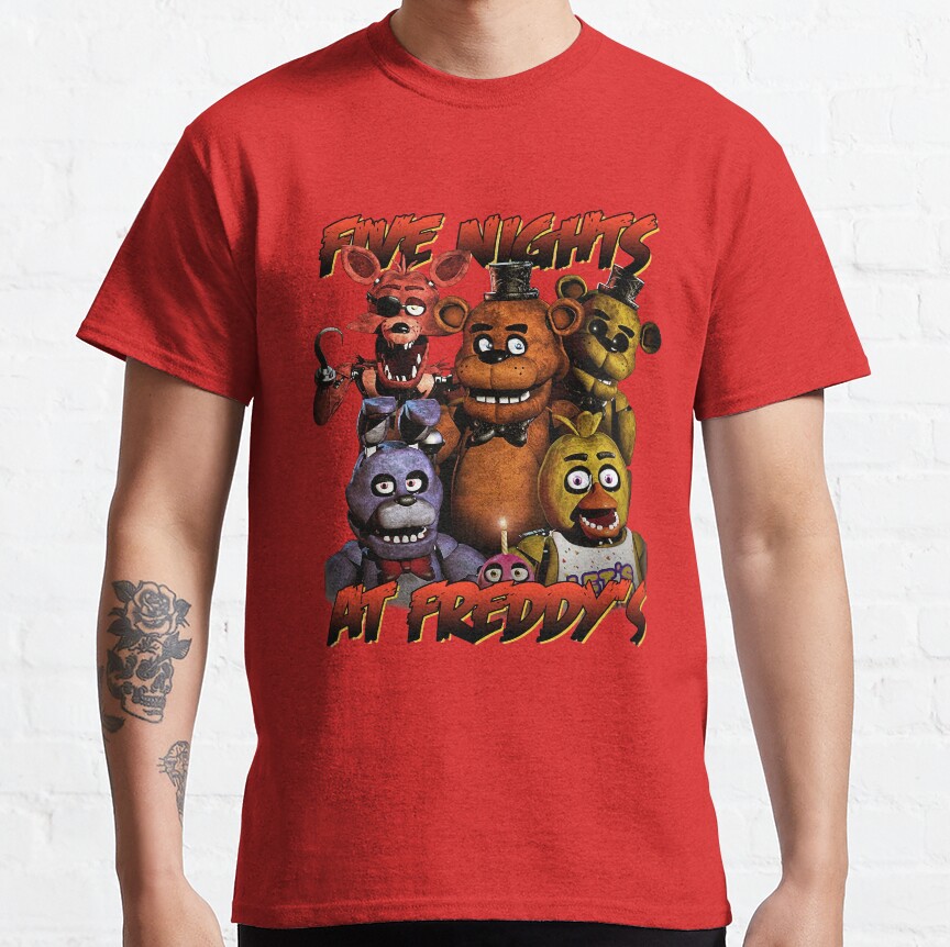Best Five Nights At Freddy S Classic Horror Game T-Shirt - Image 4