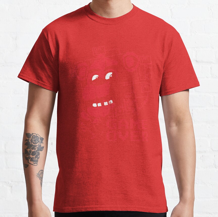 Five Nights At Freddy_S Pizzeria Game Over T-Shirt - Image 5
