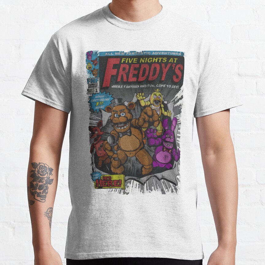 Five Nights At Freddys Comic T-Shirt - Image 3