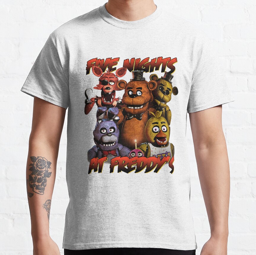 Best Five Nights At Freddy S Classic Horror Game T-Shirt - Image 3