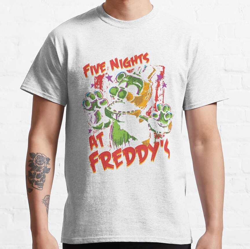 Five Nights At Freddy S Retro Game T-Shirt - Image 4