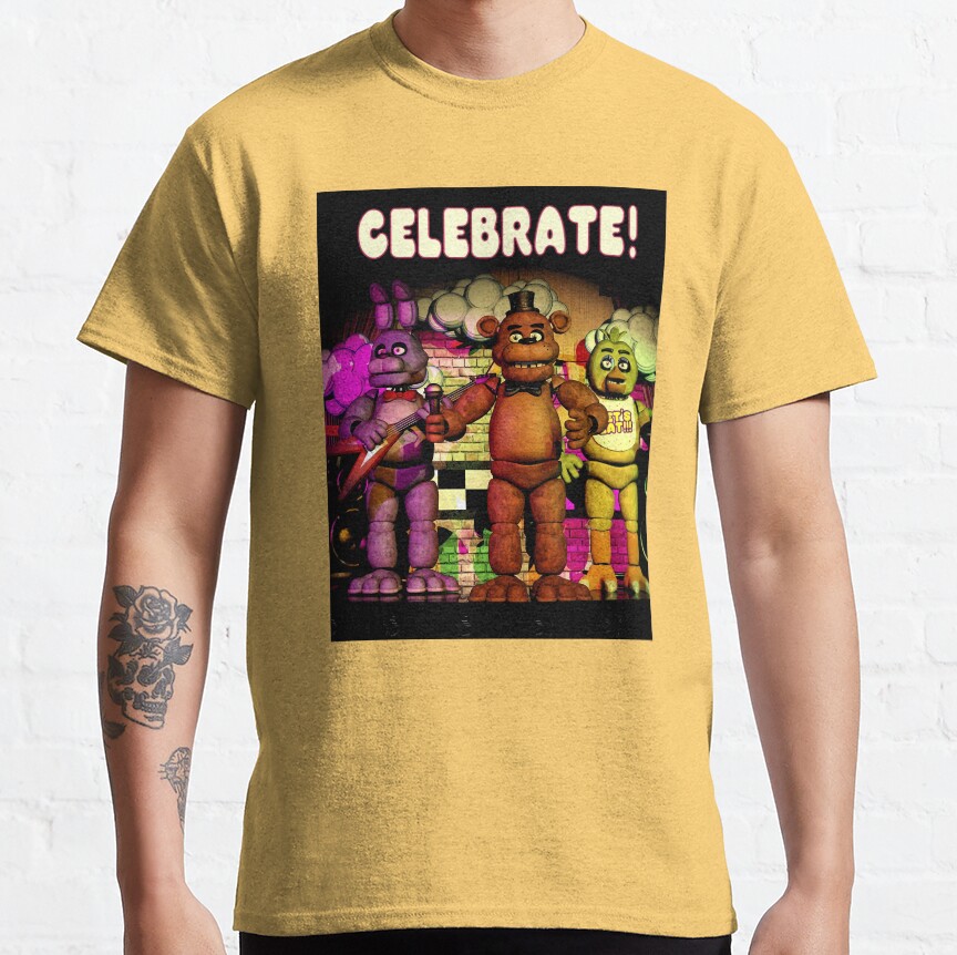8K Fnaf Celebrate T-Shirt - Image 3