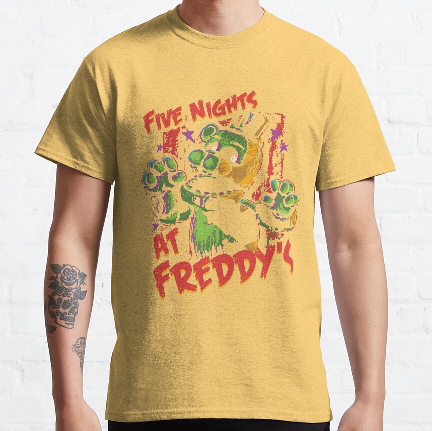 Five Nights At Freddy S Retro Game T-Shirt - Image 3
