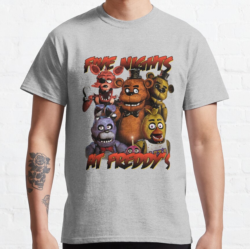 Best Five Nights At Freddy S Classic Horror Game T-Shirt - Image 2