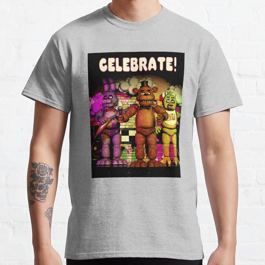 8K Fnaf Celebrate T-Shirt - Image 6