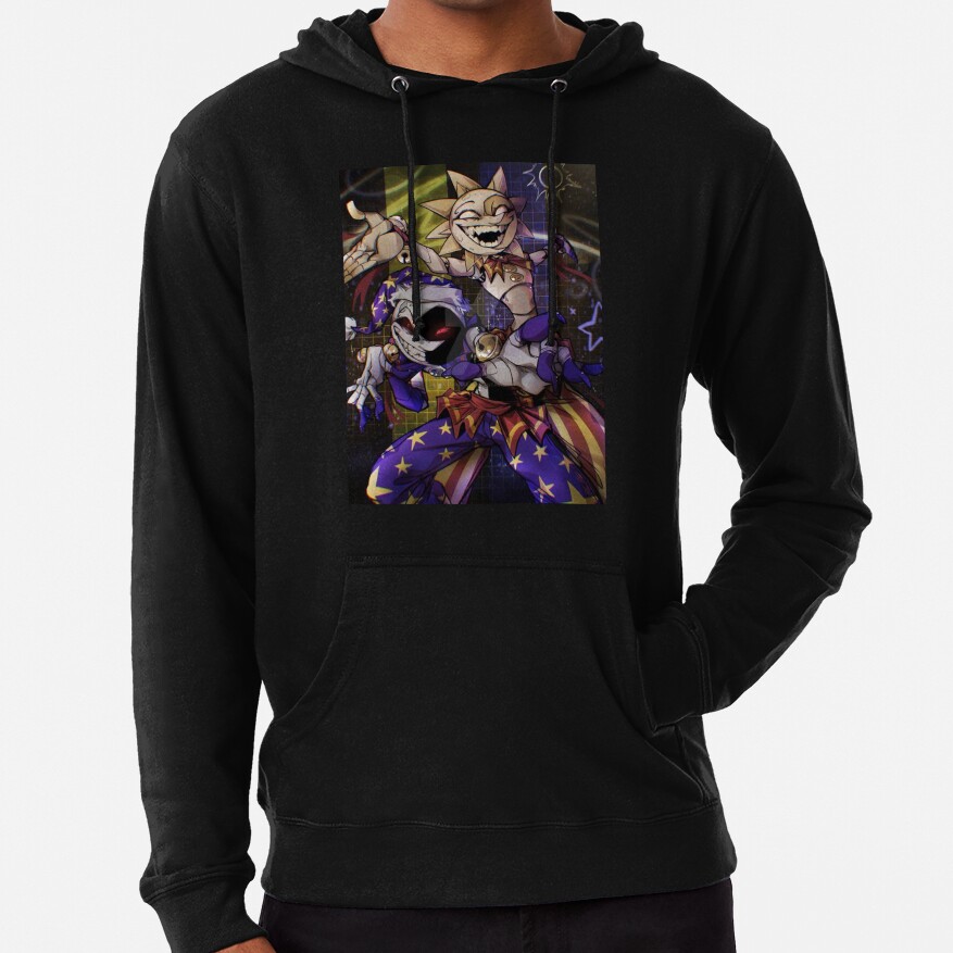 Sun And Moon From Fnaf Game Series Hoodie - Image 6